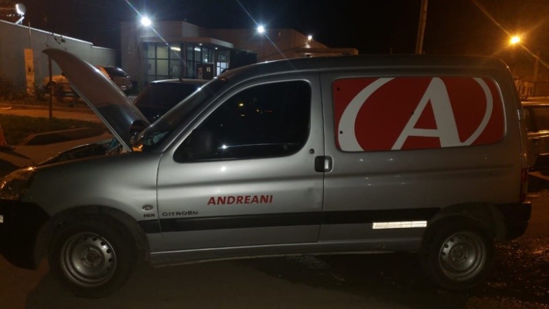 El utilitario presuntamente usado en el ataque. 