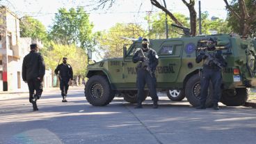 El operativo de federales que empezó a desplegarse esta semana en Rosario.