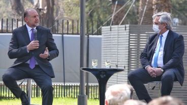 El gobernador y el presidente volvieron a estar cara a cara en el marco de la presentación del Plan Detectar