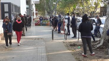 El panorama de este miércoles en la puerta del Carrasco.