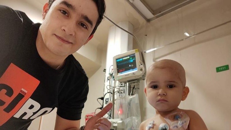 A pesar de las internaciones, Miqueas siempre está de buen ánimo