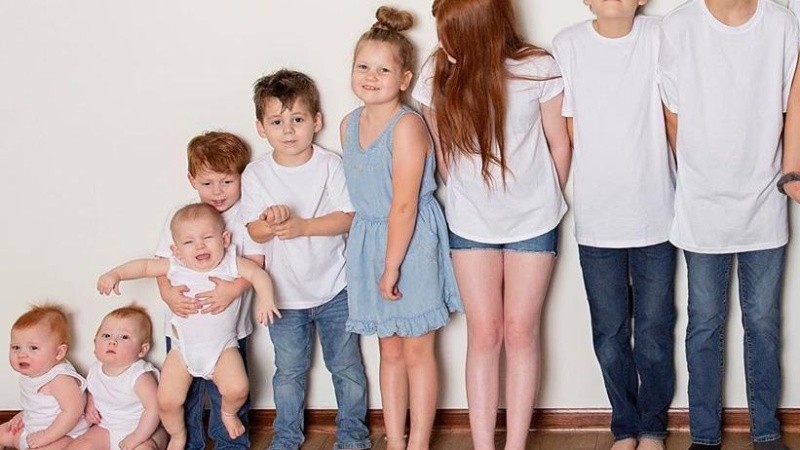  “Pensé que tendría tal vez cuatro hijos como máximo. No se siente como si tuviera muchos hijos, se siente normal”.asegura la madre 