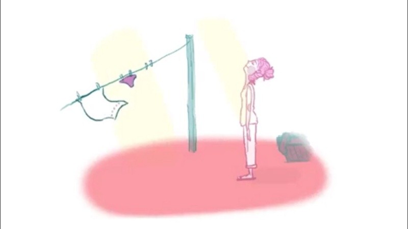 La ropa se seca rápido hoy. 