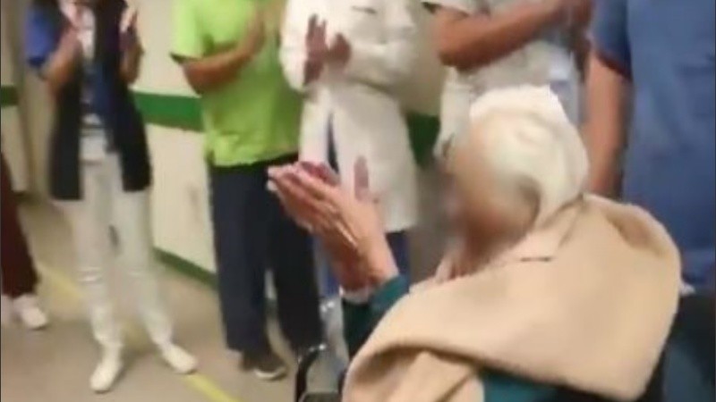 Doña María estuvo internada 11 días.