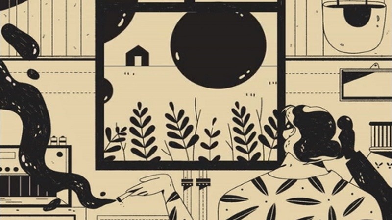 Un sol enorme cruzado de nubes para este jueves de primavera. 