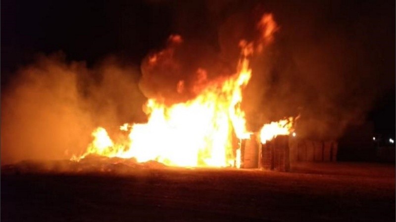 El fuego era impactante.