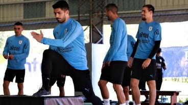 Suárez, la principal carta de gol de los uruguayos.