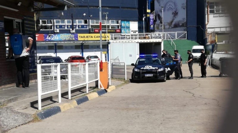 El operativo del sábado en el Gigante de Arroyito. 