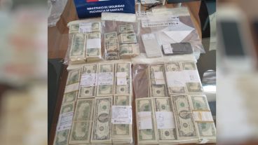 El dinero encontrado en el domicilio de Dutra.