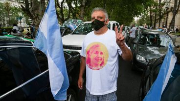 Postales de la caravana peronista este sábado 17 de octubre por las calles de Rosario.