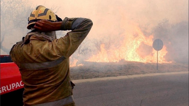 Los incendios forestales afectan a vastos territorios provinciales. 