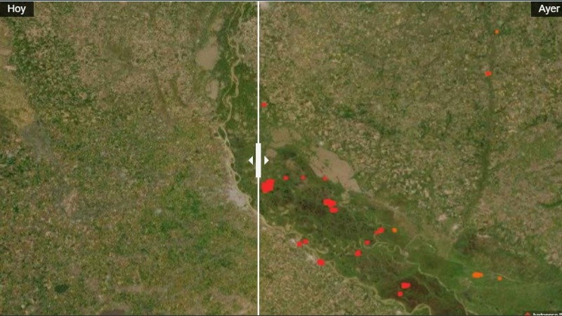 Ayer y hoy en las islas: la diferencia fue la lluvia.