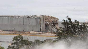 El galpón donde se produjo la explosión.