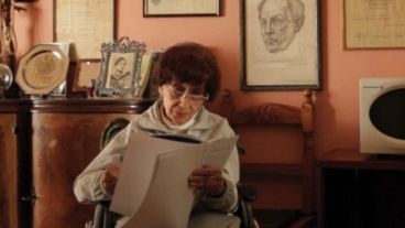 La novelista, cuentista, poetisa, traductora, ensayista y amiga de Eva Perón Aurora Venturini.