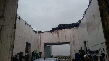 La tormenta dejó grandes destrozos en María Susana.