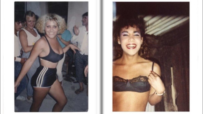 Dos de las fotos que integran el libro Archivo de la Memoria Trans.