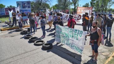 El corte que se llevaba a cabo este lunes en Mendoza y Wilde.