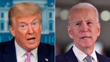 Donald Trump y Joe Biden en la previa de las elecciones de Estados Unidos, en plena pandemia.
