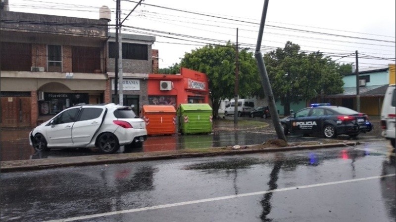 El siniestro vial ocurrió este domingo en barrio Belgrano.