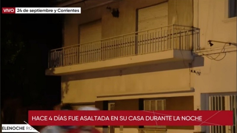 La dueña de casa, María Cristina, de 78 años, estaba sola y como consecuencia del robo sufrió un golpe muy fuerte.