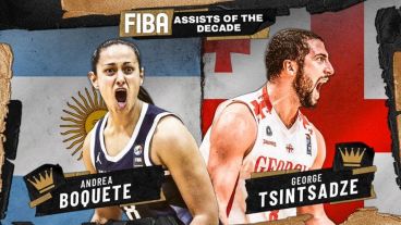 La argentina Andrea Boquete y el georgiano George Tsintsadze, ganadores de las votaciones.