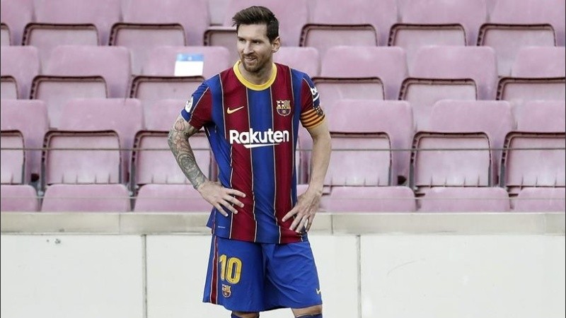 Lionel Messi, capitán y líder del equipo que viene de perder el clásico.