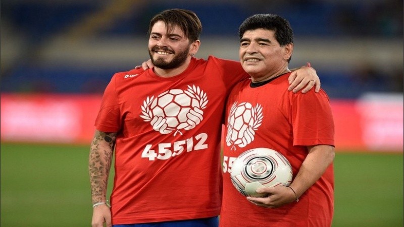 Maradona Junior le dedicó unas palabras de aliento a su padre y se refirió a la relación con sus hermanas