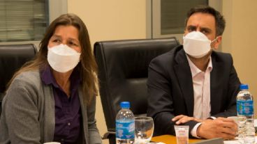 Frederic y Cabandié a la cabeza. Crearon el comité de seguridad ante los incendios.