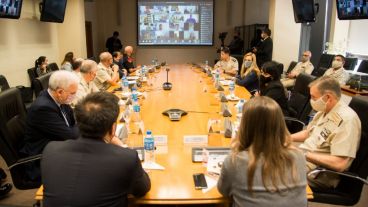 Frederic y Cabandié a la cabeza. Crearon el comité de seguridad ante los incendios.