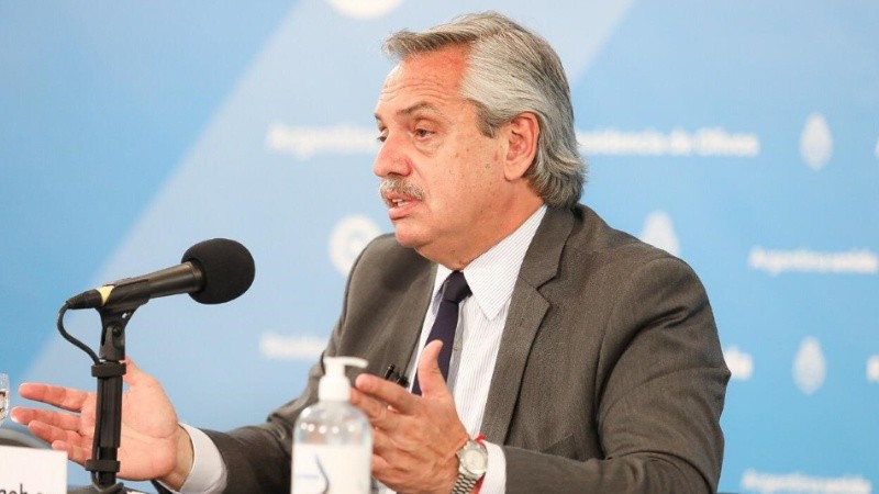 Alberto  Fernández habló de la relación con el FMI.