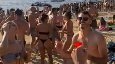 Fiesta en la isla durante el fin de semana.