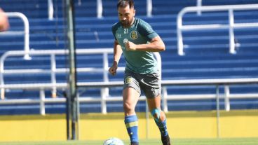 Rinaudo, uno de los que se alista para jugar el viernes ante Banfield.