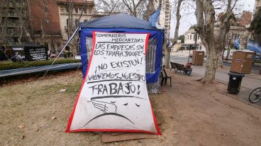 Casi seis meses de acampe terminan este jueves.