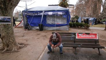 “Hoy se levanta el acampe pero la lucha continúa”, aseguró Catriel Sosa.