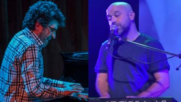 Los músicos Ernesto Jodos y Alejo Castillo.