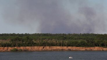Este viernes había focos frente a Rosario y localidades aledañas.