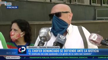 El taxista se presentó ante la Justicia este martes.