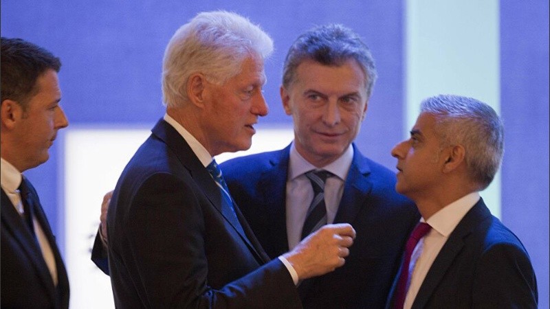 El ex presidente Macri se reunió en Nueva York con Bill Clinton durante el año 2016.