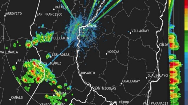 El radar de la zona indicaba el avance de un frente de tormenta desde el suroeste.