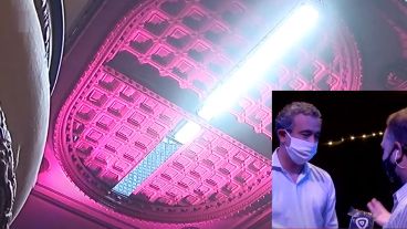 Con su cúpula al descubiertos, La Comedia retomaría las funciones a mediados de diciembre y con aforo reducido.