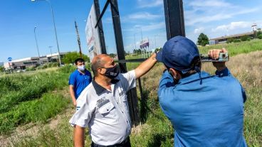 El operativo se realizó con agentes municipales.