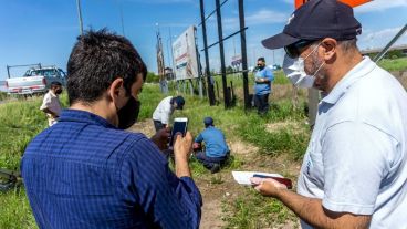El operativo se realizó con agentes municipales.