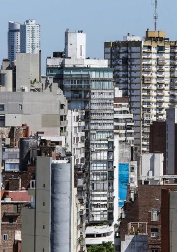 Edificios del centro de Rosario.