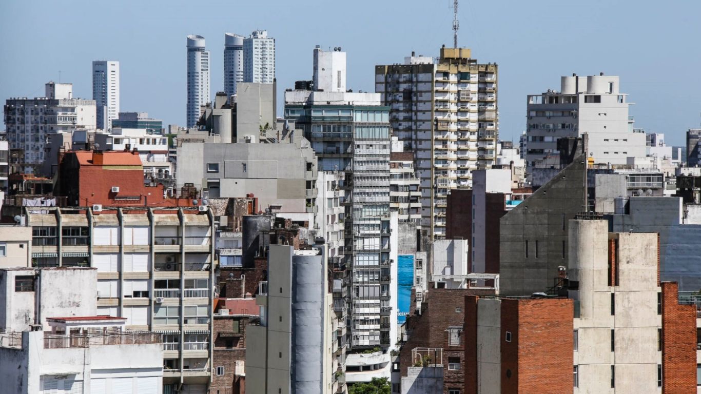 Edificios del centro de Rosario.