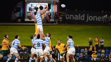 Los Pumas ya empataron con Australia en el primer partido.