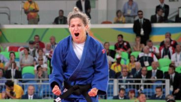 La judoca bonaerense, otra vez medalla de oro.