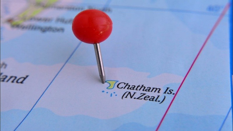 Las islas ocupan un radio de 40 kilómetros, a 800 kilómetros al este de Christchurch.