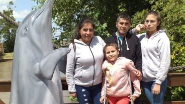 Abigail con su familia.