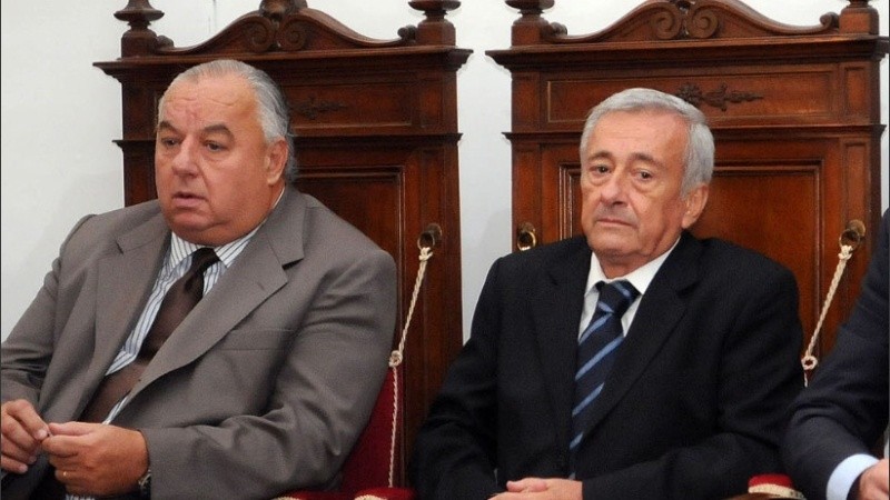 Gutiérrez junto a Falistocco, que lo reemplazará desde el 1º de enero.