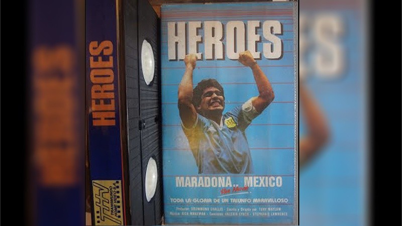 La película Héroes, de México 86, se estrenó en los cines y llegó a los hogares en VHS.
